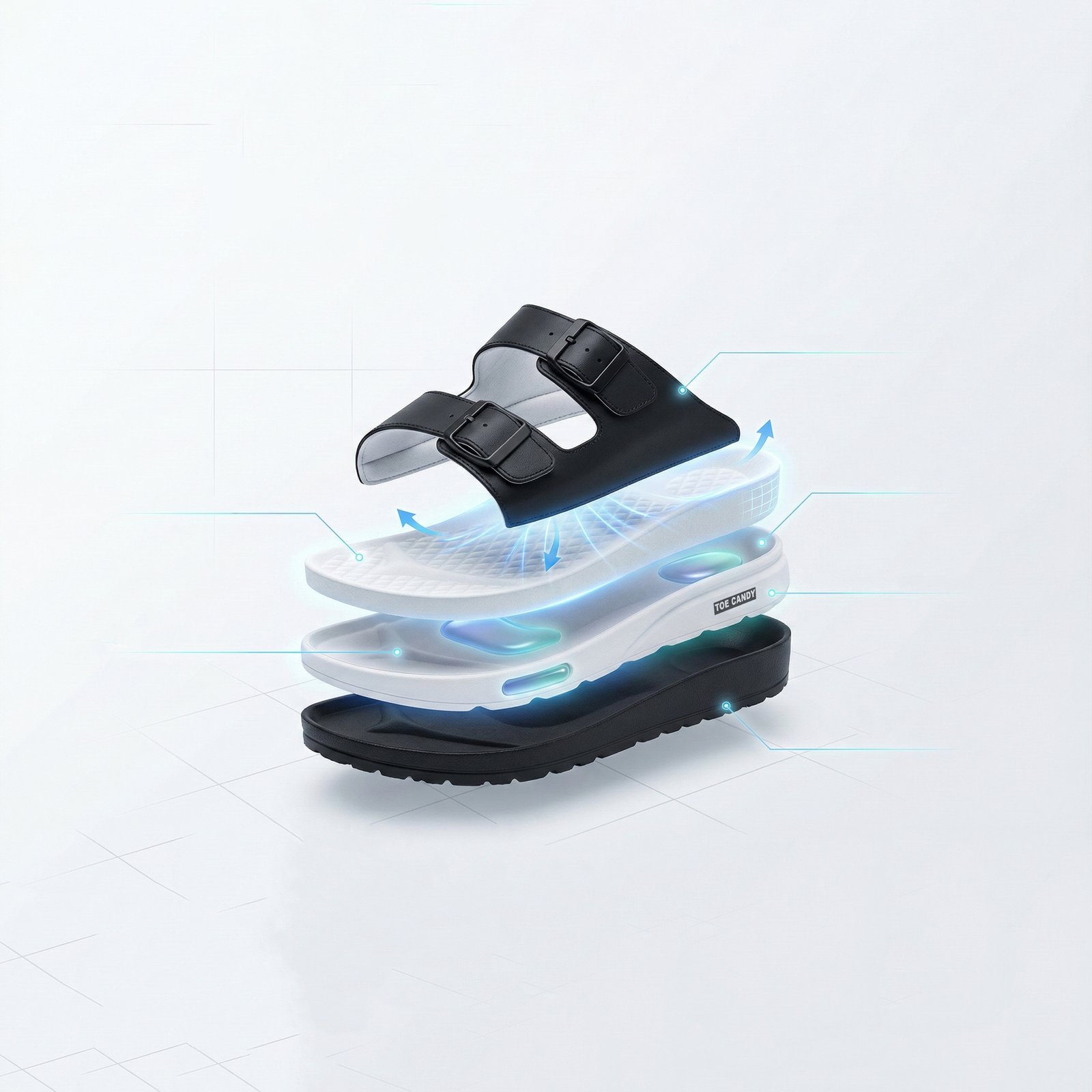 TOECANDY Casual Sandals